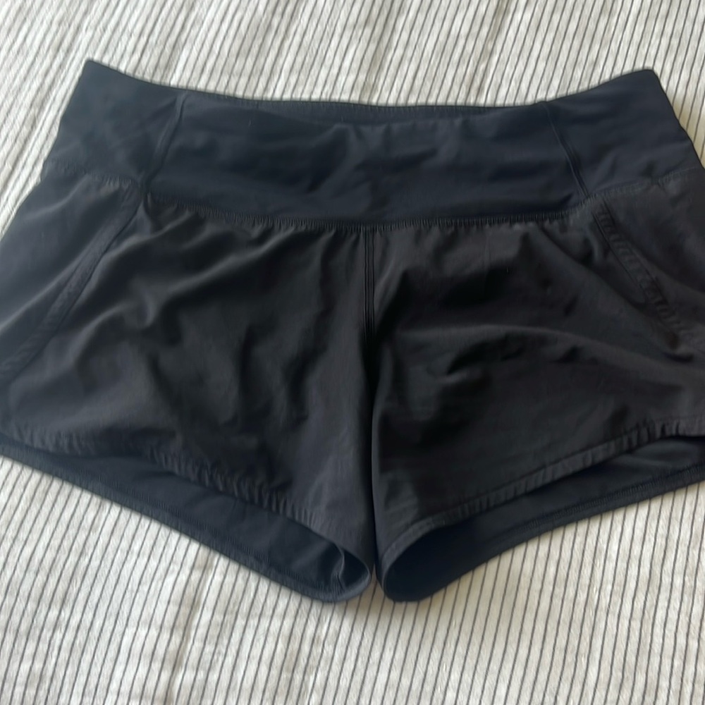Women’s black lululemon shorts size 8